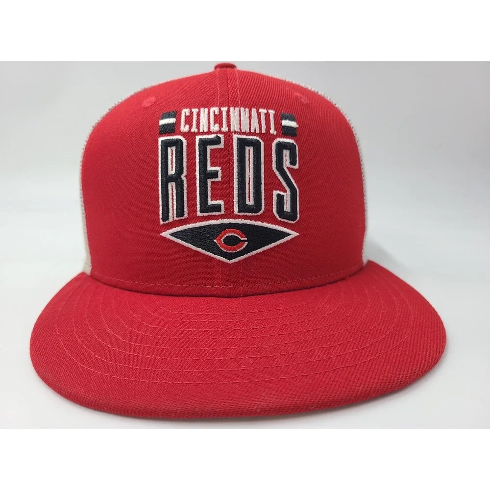 Cincinnati‎ Reds New Era 9Fifty Mesh Trucker Snapback Hat Cap Men MLB Red White